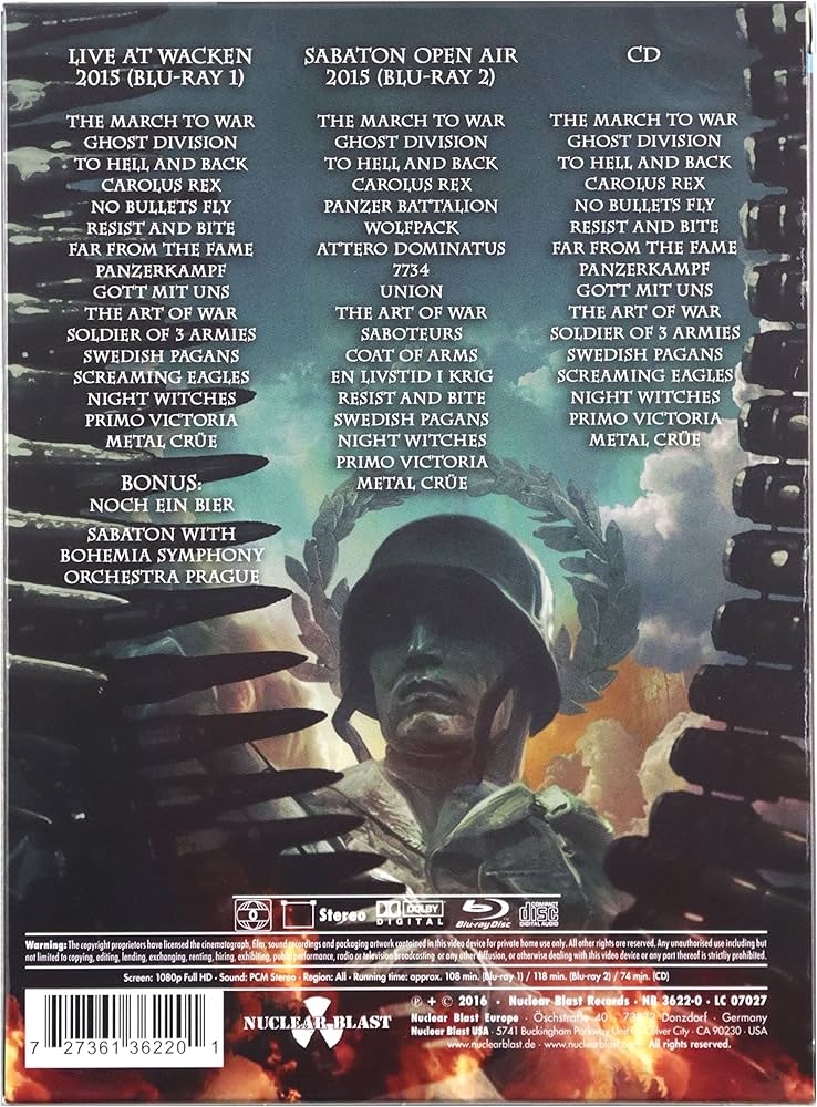 Sabaton Heroes on Tour サバトンヒーローズ　 3枚組 SABATON - Heroes (Full Album) - YouTube